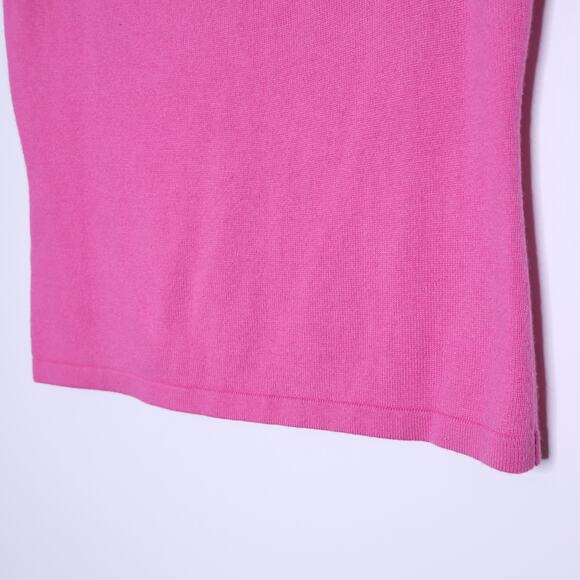 FJALL Cashmere Tank Sweater Pink Round Neck Lightweight Casual Women's XL - Picture 7 of 10